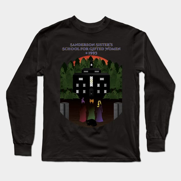 Hocus Pocus - Sanderson's School For Gifted Women Long Sleeve T-Shirt by Danie Bevis Design